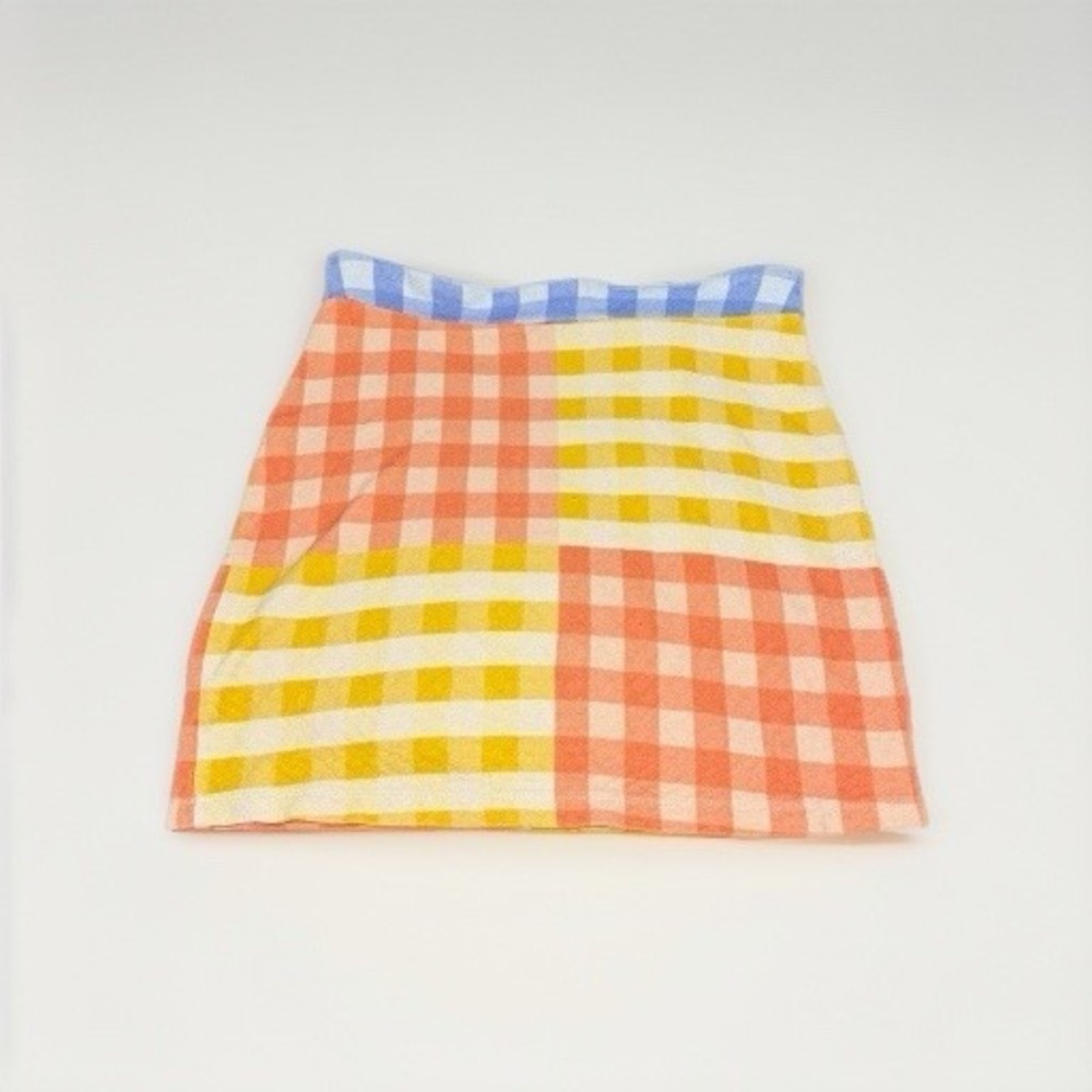 FARM Rio Multi-Color Gingham Mini Skirt - Picture 3 of 8